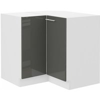 Küchen Preisbombe - Eckunterschrank 90x90 cm Lara Grau Hochglanz Küchenzeile Küchenblock Küche Küchen Preisbombe - Eckunterschrank 90x90 cm Lara Grau Hochglanz Küchenzeile Küchenblock Küche von KÜCHEN PREISBOMBE