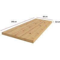 Küchen Preisbombe - Küchen Arbeitsplatte 140cm 38 mm Küchenzeile Küchenblock Eiche Artisan Eko Stilo von KÜCHEN PREISBOMBE