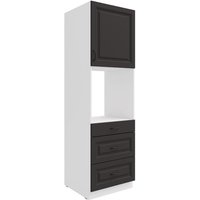 Küchen Preisbombe - Küchen Backofen Hochschrank 60 Stilo Grau Küchenzeile Küchenblock + Schubladen von KÜCHEN PREISBOMBE