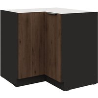 Küchen Eckunterschrank 90x90 cm Küche monza Okapi Nußbaum Küchenzeile von KÜCHEN PREISBOMBE