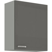 Küchen Preisbombe - Küchen Hängeschrank 60 Hochglanz Grau Küchenzeile Küchenblock Küche Grey Bianca von KÜCHEN PREISBOMBE