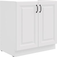 Küchen Preisbombe - Spülenschrank 80 cm Stilo Weiss Küchenzeile Küchenblock Küche Einbauküche von KÜCHEN PREISBOMBE
