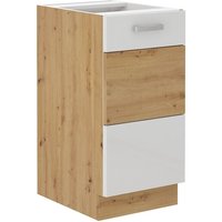 Küchen Preisbombe - Unterschrank 40 cm Eiche Artisan + Weiß Hochglanz Küchenzeile Küchenblock Küche Küchen Preisbombe - Unterschrank 40 cm Eiche Artisan + Weiß Hochglanz Küchenzeile Küchenblock Küche von KÜCHEN PREISBOMBE