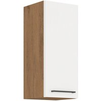 Küchen Preisbombe - Vigo Hängeschrank 30 Eiche Lancelot Weiß Hochglanz Küchenzeile Küchenblock Küche von KÜCHEN PREISBOMBE