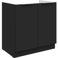 Küchen Spülenunterschrank 80 cm SIENA Schwarz Küche Küchenzeile Küchenblock Küchen Spülenunterschrank 80 cm SIENA Schwarz Küche Küchenzeile Küchenblock von KÜCHEN PREISBOMBE