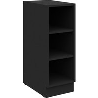 Küchen Unterschrank Regal 30 cm Schwarz Küchenzeile Küche SIENA / MONZA / ARONA von KÜCHEN PREISBOMBE