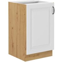 Spülenschrank 50 cm Stilo Weiß + Eiche Artisan Küchenzeile Küchenblock Küche von KÜCHEN PREISBOMBE