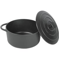 KÜCHENPROFI Bratentopf Gusseisen mit Deckel 4,2 l Ø24cm schwarz von Küchenprofi