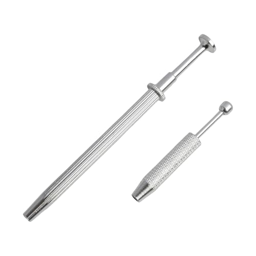 2 PCS Aluminiumlegierung Piercing Wechselzange Mit Vierfach Greifklauen, Präzisionswerkzeug Zum Öffnen Und Festziehen Von Kugelverschlüssen, Universelle Hilfszange Für Schmuckperlen, Ideal Für Piercin von KUEEA