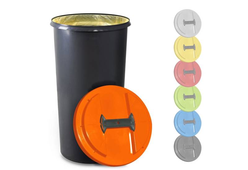 KUEFA Müllsackständer BSC 60L Mülleimer Gelber Sack, inkl. Klemm-Ring, UV-beständig von KUEFA