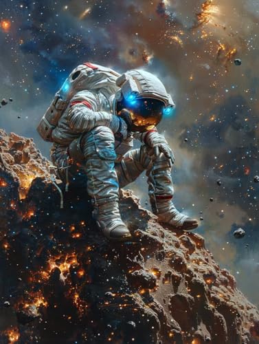 Diamond Painting Astronaut Diamond Painting Kinder, 5D Sternenhimmel Bastelset Erwachsene, Mosaikherstellung, DIY Vollbohrer Diamanten Malerei Stickerei Kreuzstich Set für Zimmer Deko 30x40cm 3-1591 Diamond Painting Astronaut Diamond Painting Kinder, 5D Sternenhimmel Bastelset Erwachsene, Mosaikherstellung, DIY Vollbohrer Diamanten Malerei Stickerei Kreuzstich Set für Zimmer Deko 30x40cm 3-1591 von KUEGDUNG