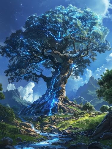 Diamond Painting Baum, Landschaft 5D Diamond Painting Erwachsene, DIY Basteln Erwachsene, Vollbohrer Diamant Kunst Stickerei Kreuzstich Kits, Deko Wohnzimmer und Wanddeko, Geschenke 40X50cm 2-2405 Diamond Painting Baum, Landschaft 5D Diamond Painting Erwachsene, DIY Basteln Erwachsene, Vollbohrer Diamant Kunst Stickerei Kreuzstich Kits, Deko Wohnzimmer und Wanddeko, Geschenke 40X50cm 2-2405 von KUEGDUNG