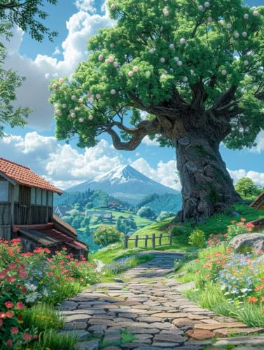 Diamond Painting Baum, Landschaft 5D Diamond Painting Erwachsene, DIY Basteln Erwachsene, Vollbohrer Diamant Kunst Stickerei Kreuzstich Kits, Deko Wohnzimmer und Wanddeko, Geschenke 60X80cm 2-5288 Diamond Painting Baum, Landschaft 5D Diamond Painting Erwachsene, DIY Basteln Erwachsene, Vollbohrer Diamant Kunst Stickerei Kreuzstich Kits, Deko Wohnzimmer und Wanddeko, Geschenke 60X80cm 2-5288 von KUEGDUNG