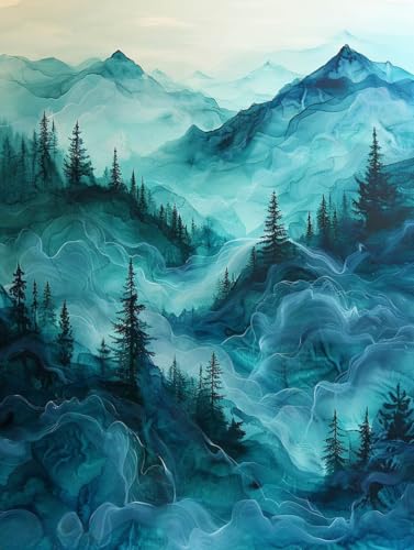 Diamond Painting Berg, 5D Diamond Painting Erwachsene Landschaft, DIY Basteln Erwachsene, Mosaikherstellung Set, Vollbohrer Diamant Kunst Stickerei Kreuzstich Kits, Deko Wohnzimmer 30x40cm J-8262 Diamond Painting Berg, 5D Diamond Painting Erwachsene Landschaft, DIY Basteln Erwachsene, Mosaikherstellung Set, Vollbohrer Diamant Kunst Stickerei Kreuzstich Kits, Deko Wohnzimmer 30x40cm J-8262 von KUEGDUNG