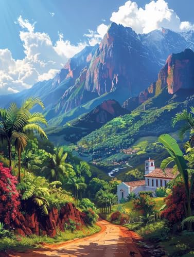 Diamond Painting Berg, Landschaft 5D Diamond Painting Erwachsene, DIY Basteln Erwachsene, Vollbohrer Diamant Kunst Stickerei Kreuzstich Kits, Deko Wohnzimmer und Wanddeko, Geschenke 100x130cm X-1221 Diamond Painting Berg, Landschaft 5D Diamond Painting Erwachsene, DIY Basteln Erwachsene, Vollbohrer Diamant Kunst Stickerei Kreuzstich Kits, Deko Wohnzimmer und Wanddeko, Geschenke 100x130cm X-1221 von KUEGDUNG