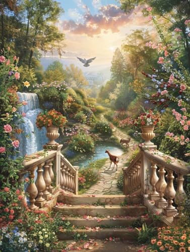 Diamond Painting Blume, 5D Diamond Painting Erwachsene Tier, DIY Basteln Erwachsene, Mosaikherstellung Set, Vollbohrer Diamant Kunst Stickerei Kreuzstich Kits, Deko Wohnzimmer 90x120cm 9-5575 Diamond Painting Blume, 5D Diamond Painting Erwachsene Tier, DIY Basteln Erwachsene, Mosaikherstellung Set, Vollbohrer Diamant Kunst Stickerei Kreuzstich Kits, Deko Wohnzimmer 90x120cm 9-5575 von KUEGDUNG