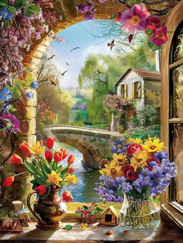 Diamond Painting Blume, 5D Diamond Painting Erwachsene Vogel, DIY Basteln Erwachsene, Mosaikherstellung Set, Vollbohrer Diamant Kunst Stickerei Kreuzstich Kits, Deko Wohnzimmer 100x135cm Y-6461 Diamond Painting Blume, 5D Diamond Painting Erwachsene Vogel, DIY Basteln Erwachsene, Mosaikherstellung Set, Vollbohrer Diamant Kunst Stickerei Kreuzstich Kits, Deko Wohnzimmer 100x135cm Y-6461 von KUEGDUNG