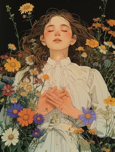 Diamond Painting Frau, Blume 5D Diamond Painting Erwachsene, DIY Basteln Erwachsene, Vollbohrer Diamant Kunst Stickerei Kreuzstich Kits, Deko Wohnzimmer und Wanddeko, Geschenke 100x135cm P-4800 Diamond Painting Frau, Blume 5D Diamond Painting Erwachsene, DIY Basteln Erwachsene, Vollbohrer Diamant Kunst Stickerei Kreuzstich Kits, Deko Wohnzimmer und Wanddeko, Geschenke 100x135cm P-4800 von KUEGDUNG