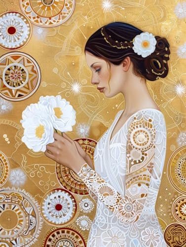 Diamond Painting Frau, Blume 5D Diamond Painting Erwachsene, DIY Basteln Erwachsene, Vollbohrer Diamant Kunst Stickerei Kreuzstich Kits, Deko Wohnzimmer und Wanddeko, Geschenke 80X110cm C-7843 Diamond Painting Frau, Blume 5D Diamond Painting Erwachsene, DIY Basteln Erwachsene, Vollbohrer Diamant Kunst Stickerei Kreuzstich Kits, Deko Wohnzimmer und Wanddeko, Geschenke 80X110cm C-7843 von KUEGDUNG