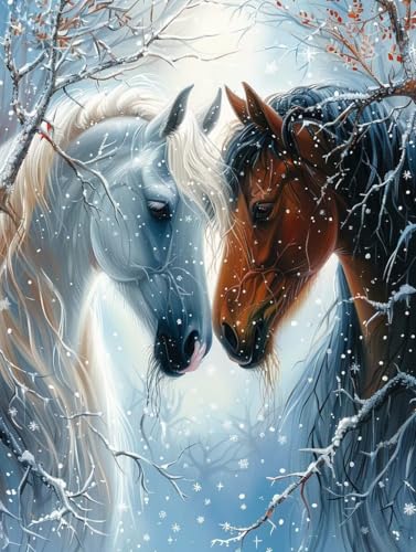 Diamond Painting Horse, 5D Diamond Painting Erwachsene Tier, DIY Basteln Erwachsene, Mosaikherstellung Set, Vollbohrer Diamant Kunst Stickerei Kreuzstich Kits, Deko Wohnzimmer Geschenke 60X70cm 7-2834 Diamond Painting Horse, 5D Diamond Painting Erwachsene Tier, DIY Basteln Erwachsene, Mosaikherstellung Set, Vollbohrer Diamant Kunst Stickerei Kreuzstich Kits, Deko Wohnzimmer Geschenke 60X70cm 7-2834 von KUEGDUNG