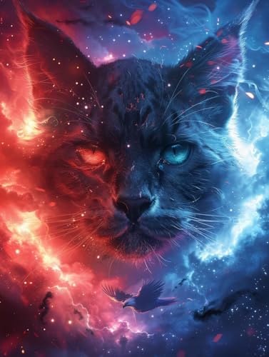 Diamond Painting Katze, 5D Diamond Painting Erwachsene Tier, DIY Basteln Erwachsene, Mosaikherstellung Set, Vollbohrer Diamant Kunst Stickerei Kreuzstich Kits, Deko Wohnzimmer Geschenke 40X50cm D-4215 Diamond Painting Katze, 5D Diamond Painting Erwachsene Tier, DIY Basteln Erwachsene, Mosaikherstellung Set, Vollbohrer Diamant Kunst Stickerei Kreuzstich Kits, Deko Wohnzimmer Geschenke 40X50cm D-4215 von KUEGDUNG