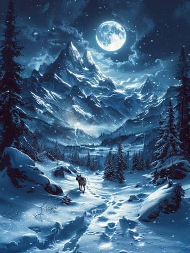 Diamond Painting Mond, Landschaft 5D Diamond Painting Erwachsene, DIY Basteln Erwachsene, Vollbohrer Diamant Kunst Stickerei Kreuzstich Kits, Deko Wohnzimmer und Wanddeko, Geschenke 80X110cm 8-5174 Diamond Painting Mond, Landschaft 5D Diamond Painting Erwachsene, DIY Basteln Erwachsene, Vollbohrer Diamant Kunst Stickerei Kreuzstich Kits, Deko Wohnzimmer und Wanddeko, Geschenke 80X110cm 8-5174 von KUEGDUNG