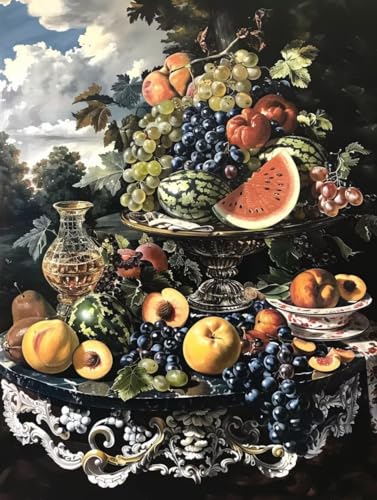 Diamond Painting Obst, Pflanzen 5D Diamond Painting Erwachsene, DIY Basteln Erwachsene, Vollbohrer Diamant Kunst Stickerei Kreuzstich Kits, Deko Wohnzimmer und Wanddeko, Geschenke 40X50cm D-4573 Diamond Painting Obst, Pflanzen 5D Diamond Painting Erwachsene, DIY Basteln Erwachsene, Vollbohrer Diamant Kunst Stickerei Kreuzstich Kits, Deko Wohnzimmer und Wanddeko, Geschenke 40X50cm D-4573 von KUEGDUNG