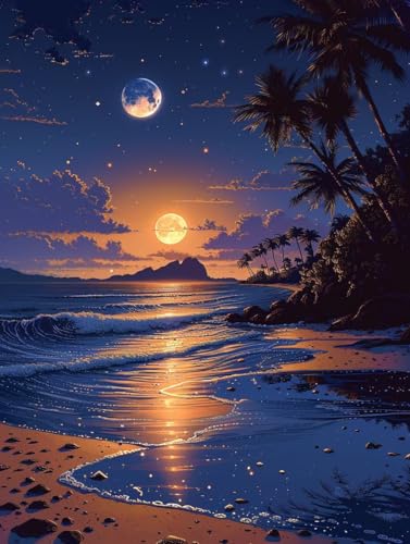 Diamond Painting Sonnenuntergang, 5D Diamond Painting Erwachsene Strand, DIY Basteln Erwachsene, Mosaikherstellung Set, Vollbohrer Diamant Kunst Stickerei Kits, Deko Wohnzimmer 60X80cm 0-2561 Diamond Painting Sonnenuntergang, 5D Diamond Painting Erwachsene Strand, DIY Basteln Erwachsene, Mosaikherstellung Set, Vollbohrer Diamant Kunst Stickerei Kits, Deko Wohnzimmer 60X80cm 0-2561 von KUEGDUNG