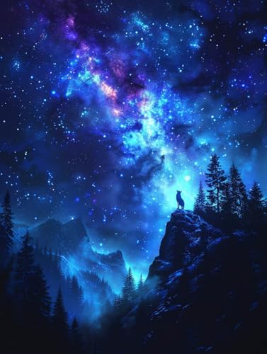 Diamond Painting Sternenhimmel, 5D Diamond Painting Erwachsene Landschaft, DIY Basteln Erwachsene, Mosaikherstellung Set, Vollbohrer Diamant Kunst Stickerei Kits, Deko Wohnzimmer 90x120cm F-3418 Diamond Painting Sternenhimmel, 5D Diamond Painting Erwachsene Landschaft, DIY Basteln Erwachsene, Mosaikherstellung Set, Vollbohrer Diamant Kunst Stickerei Kits, Deko Wohnzimmer 90x120cm F-3418 von KUEGDUNG