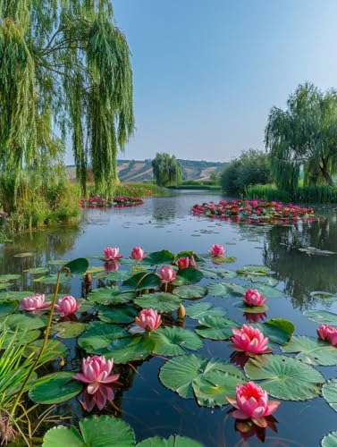 Diamond Painting Teich, 5D Diamond Painting Erwachsene Landschaft, DIY Basteln Erwachsene, Mosaikherstellung Set, Vollbohrer Diamant Kunst Stickerei Kreuzstich Kits, Deko Wohnzimmer 60X70cm C-8306 Diamond Painting Teich, 5D Diamond Painting Erwachsene Landschaft, DIY Basteln Erwachsene, Mosaikherstellung Set, Vollbohrer Diamant Kunst Stickerei Kreuzstich Kits, Deko Wohnzimmer 60X70cm C-8306 von KUEGDUNG