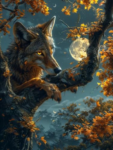 Diamond Painting Wolf, 5D Diamond Painting Erwachsene Tier, DIY Basteln Erwachsene, Mosaikherstellung Set, Vollbohrer Diamant Kunst Stickerei Kreuzstich Kits, Deko Wohnzimmer Geschenke 80X110cm 4-2179 Diamond Painting Wolf, 5D Diamond Painting Erwachsene Tier, DIY Basteln Erwachsene, Mosaikherstellung Set, Vollbohrer Diamant Kunst Stickerei Kreuzstich Kits, Deko Wohnzimmer Geschenke 80X110cm 4-2179 von KUEGDUNG