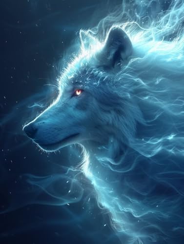 Diamond Painting Wolf, Tier 5D Diamond Painting Erwachsene, DIY Basteln Erwachsene, Vollbohrer Diamant Kunst Stickerei Kreuzstich Kits, Deko Wohnzimmer und Wanddeko, Geschenke 80X110cm R-9298 Diamond Painting Wolf, Tier 5D Diamond Painting Erwachsene, DIY Basteln Erwachsene, Vollbohrer Diamant Kunst Stickerei Kreuzstich Kits, Deko Wohnzimmer und Wanddeko, Geschenke 80X110cm R-9298 von KUEGDUNG