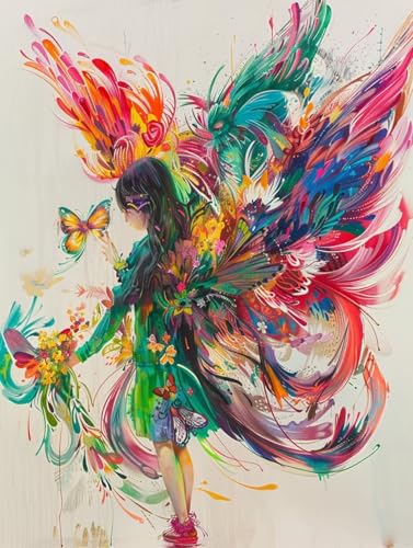 Engel Malen Nach Zahlen Erwachsene, Schmetterling Malen Nach Zahlen, DIY Handgemalt Ölgemälde Kit Mit 3 Pinseln und Acrylfarbe, Paint by Numbers Bastelset Erwachsene für Deko Wohnzimmer 30x40cm I-4638 Engel Malen Nach Zahlen Erwachsene, Schmetterling Malen Nach Zahlen, DIY Handgemalt Ölgemälde Kit Mit 3 Pinseln und Acrylfarbe, Paint by Numbers Bastelset Erwachsene für Deko Wohnzimmer 30x40cm I-4638 von KUEGDUNG