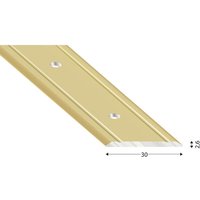 Kügele Abdeckprofil (Übergangsleiste) gelocht 30/1000mm Alu sand eloxiert von KÜGELE