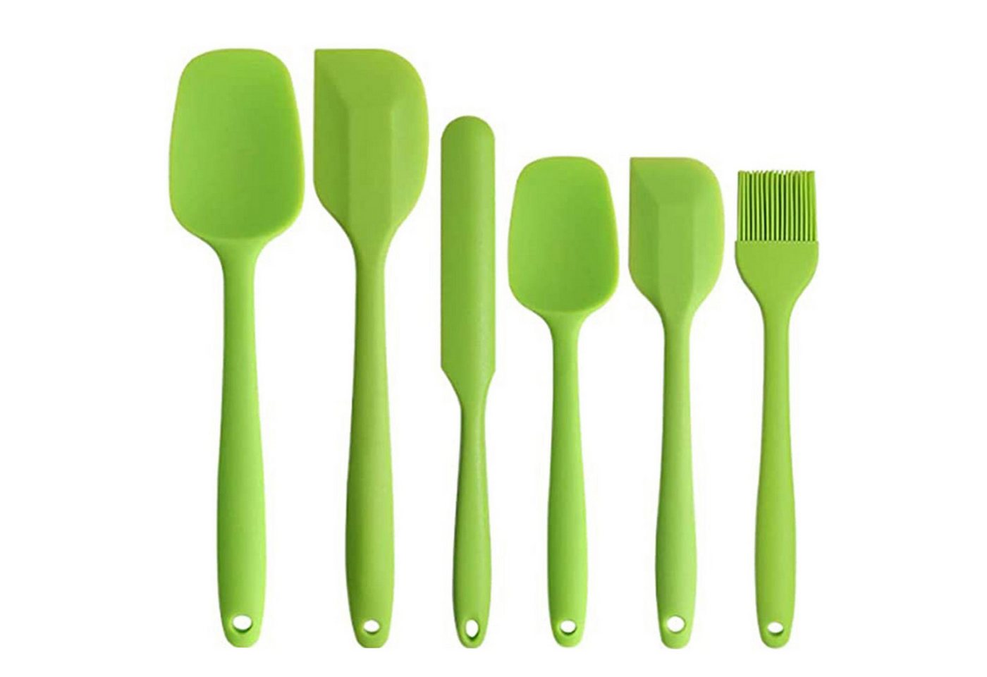 KÜLER Tortenmesser SilikonSchaber,SahneSpatel für Backen und Kochen,Küchengeräte,6pcs, Antihaft von KÜLER