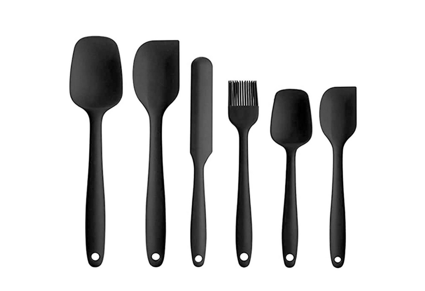 KÜLER Tortenmesser SilikonSchaber,SahneSpatel für Backen und Kochen,Küchengeräte,6pcs, Antihaft von KÜLER