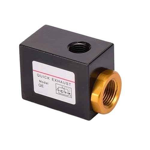 1PCS Quick Exhaust Valve 2 Ports Directional Control Air Working Medium One Way(QE-01)(QE-03) von KUELVTYIT