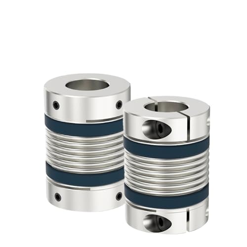 2pcs Shaft Coupling LB D40L50/58 Bellows Flexible Motor Coupler CNC Aluminium High Elasticity Universal Joint 3D Printer Cardan(LB-B-D40L58-11X11) von KUELVTYIT