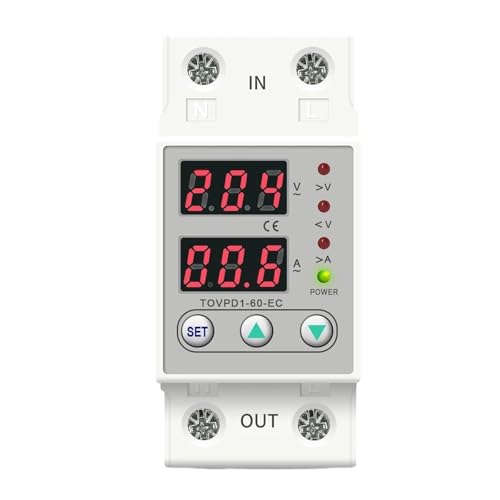 Din Rail 60A 230V Adjustable Over Voltage and Under Voltage Protective Device Protector Relay TOVPD1-63(60A) von KUELVTYIT