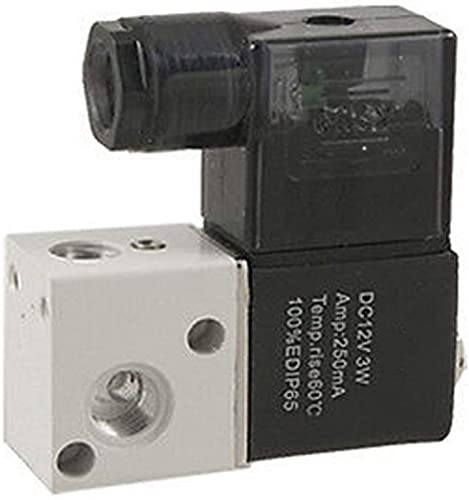 Solenoid Valves 5Pcs Normally Closed 12V 24V 220V 1/8Inch 3Way 2Position Air Solenoid Valve 3V1-06 Pneumatic Control Valve Useful (Color : 24v)(24v) von KUELVTYIT