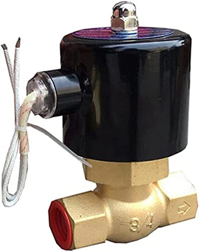 Solenoid Valves High Temperature 2way Water Steam Solenoid Valve Hot Water 1 Inch Orifice 22mm Normal Close Brass Valve Useful (Size : 24V)(24V) von KUELVTYIT