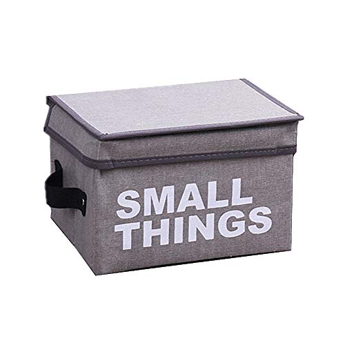 Aufbeahrung Box Kleine Aufbewahrungsboxen Aufbewahrungsboxen Kinderzimmer Aufbewahrungsbox Faltbar KöRbe & BehäLter Gray,Small von KUENG