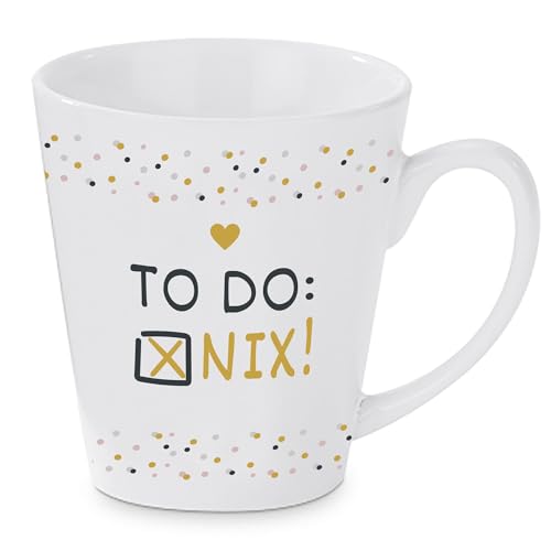 KÜSTENGLÜCK Anti Stress Tasse To Do: Nix!, Geschenk Büro, Geschenk Frauen, Anti Stress Geschenk, 300 ml von KÜSTENGLÜCK