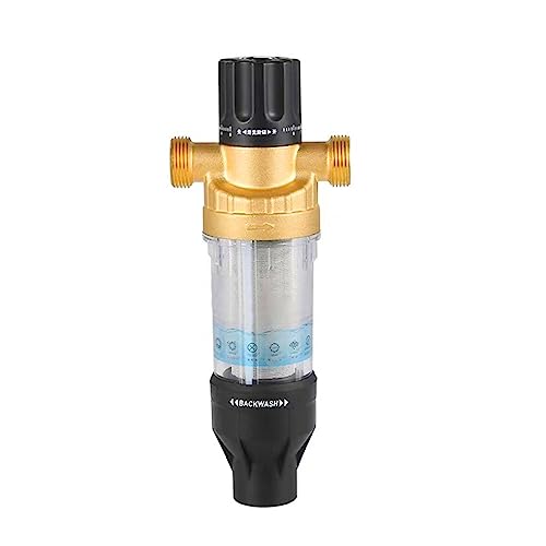 KUEZCVYA Wiederverwendbare Ausspülbarer Feinfilter, Wasserhahn Wasserfilter Wasser, Water Filter, Vorfilter-Sedimentfilter für Brunnenwasserschlauch-Sedimentfilter (1/2" - A) von KUEZCVYA