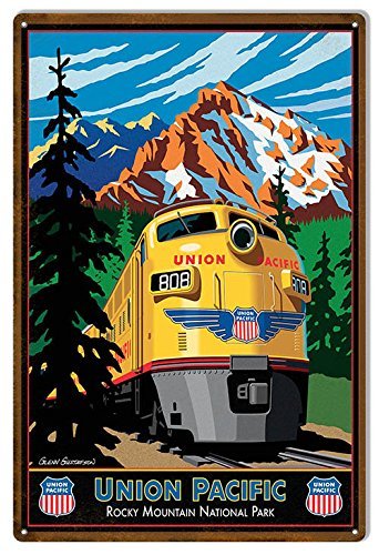 KUEhhhr Blechschild Union Pacific Reproduktion Eisenbahn, 20,3 x 30,5 cm, Aluminiumschild. KUEhhhr Blechschild Union Pacific Reproduktion Eisenbahn, 20,3 x 30,5 cm, Aluminiumschild. von KUEhhhr