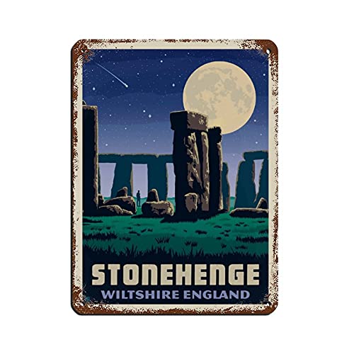 Vintage Metall-Blechschilder England Stonehenge Reise-Blechschilder Metallposter Wanddekoration Büro Café Badezimmer Schlafzimmer 30 x 20 cm Vintage Metall-Blechschilder England Stonehenge Reise-Blechschilder Metallposter Wanddekoration Büro Café Badezimmer Schlafzimmer 30 x 20 cm von KUEhhhr