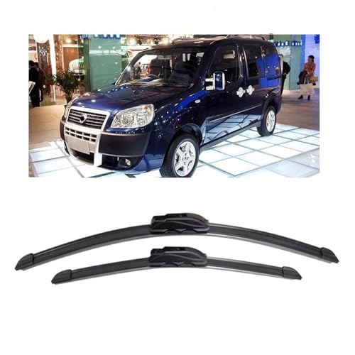 KUGVTER Autowischerblätter Auto-Frontscheibenwischerblatt Für FIAT Für Doblo MK1 2001–2008, Hakentyp von KUGVTER