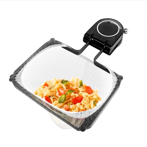 Abflusssieb Küchenspüle mit Saugnapf, Küche Rückstände Filter Faltbarer Waschbecken Sieb mit 100 Filterbeuteln, 2 in 1 Sink Strainer und Lappenaufbewahrungsregal von KUHAWL