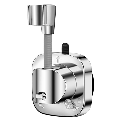 Duschkopfhalterung Ohne Bohren, 360° Drehbar Duschkopfhalterung mit Saugnapf Verstellbarer Brausehalter, Universelle Brausehalter Wand Montierte Handbrause Halterung Kleber Handbrause Halterung Duschkopfhalterung Ohne Bohren, 360° Drehbar Duschkopfhalterung mit Saugnapf Verstellbarer Brausehalter, Universelle Brausehalter Wand Montierte Handbrause Halterung Kleber Handbrause Halterung von KUHAWL