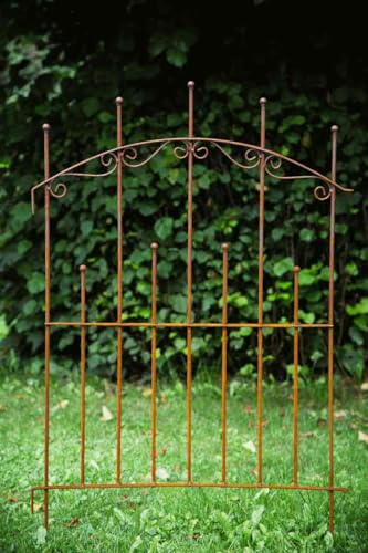 Beetzaun Metall Steckzaun Rost Breite 90cm verlängerbar Metallzaun Zaunelement Beetzaun Metall Steckzaun Rost Breite 90cm verlängerbar Metallzaun Zaunelement von KUHEIGA
